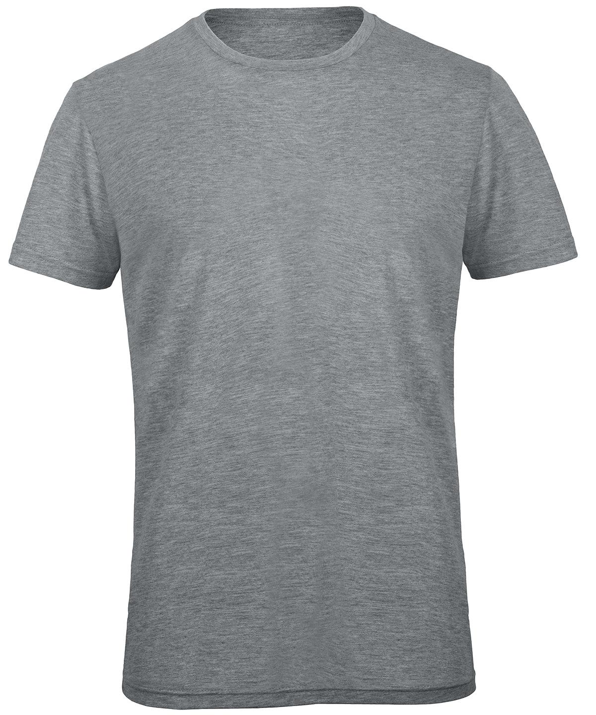 Heather Light Grey - B&C Triblend /men T-Shirts B&C Collection Plus Sizes, Rebrandable, T-Shirts & Vests Schoolwear Centres