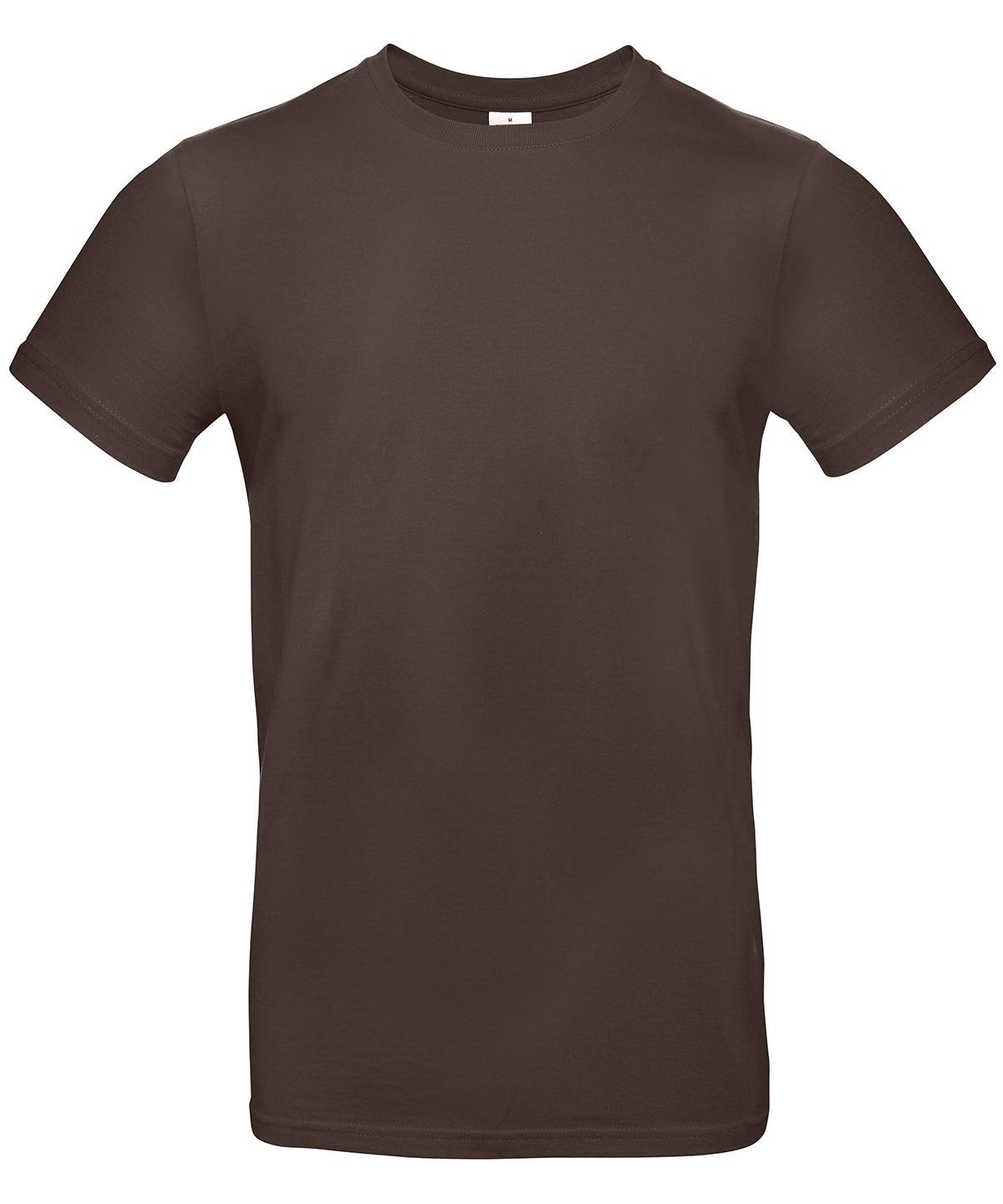 Brown - B&C #E190 T-Shirts B&C Collection 2022 Spring Edit, Must Haves, Plus Sizes, T-Shirts & Vests Schoolwear Centres