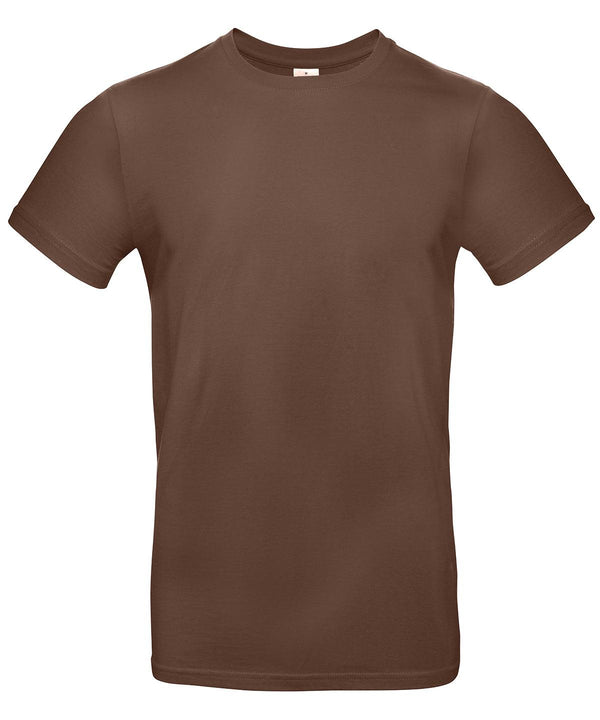 Chocolate - B&C #E190 T-Shirts B&C Collection 2022 Spring Edit, Must Haves, Plus Sizes, T-Shirts & Vests Schoolwear Centres