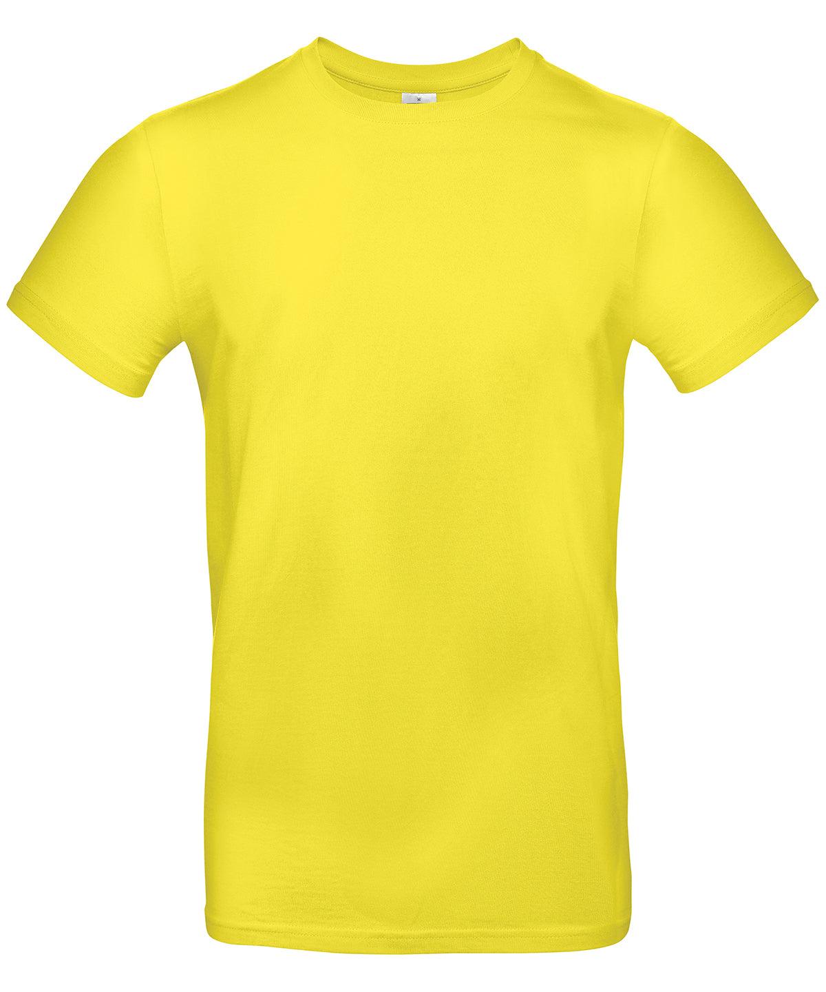 Solar Yellow - B&C #E190 T-Shirts B&C Collection 2022 Spring Edit, Must Haves, Plus Sizes, T-Shirts & Vests Schoolwear Centres