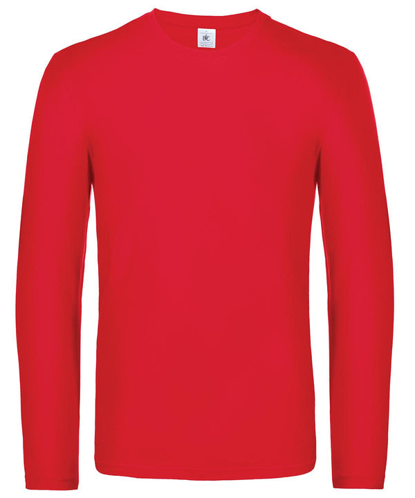 Red - B&C #E190 long sleeve T-Shirts B&C Collection Must Haves, Plus Sizes, T-Shirts & Vests Schoolwear Centres