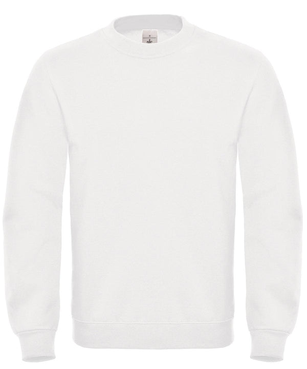 White - B&C ID.002 Sweatshirt Sweatshirts B&C Collection Plus Sizes, Sweatshirts Schoolwear Centres