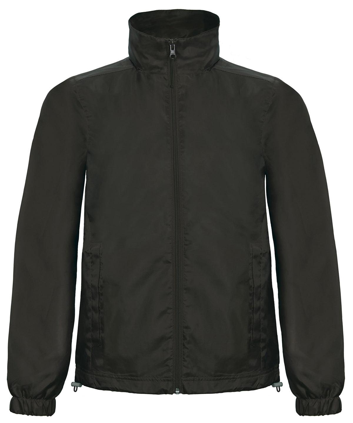 Black - B&C ID.601 jacket Jackets B&C Collection Jackets & Coats, Lightweight layers, Must Haves, Plus Sizes Schoolwear Centres