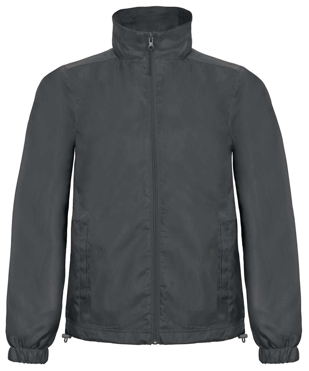 Dark Grey - B&C ID.601 jacket Jackets B&C Collection Jackets & Coats, Lightweight layers, Must Haves, Plus Sizes Schoolwear Centres