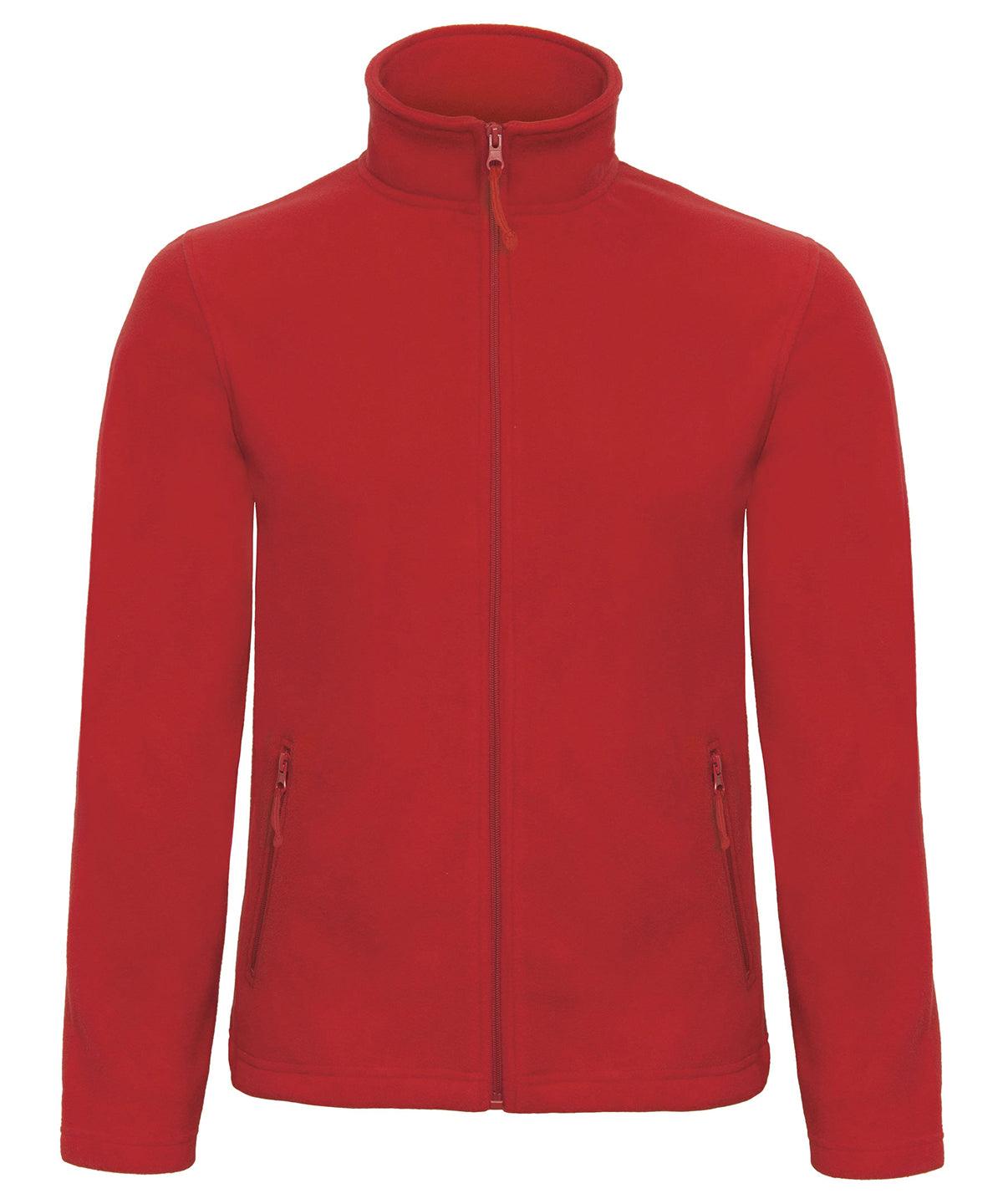 Red* - B&C ID.501 fleece Jackets B&C Collection Jackets & Coats, Jackets - Fleece, Must Haves, Plus Sizes Schoolwear Centres