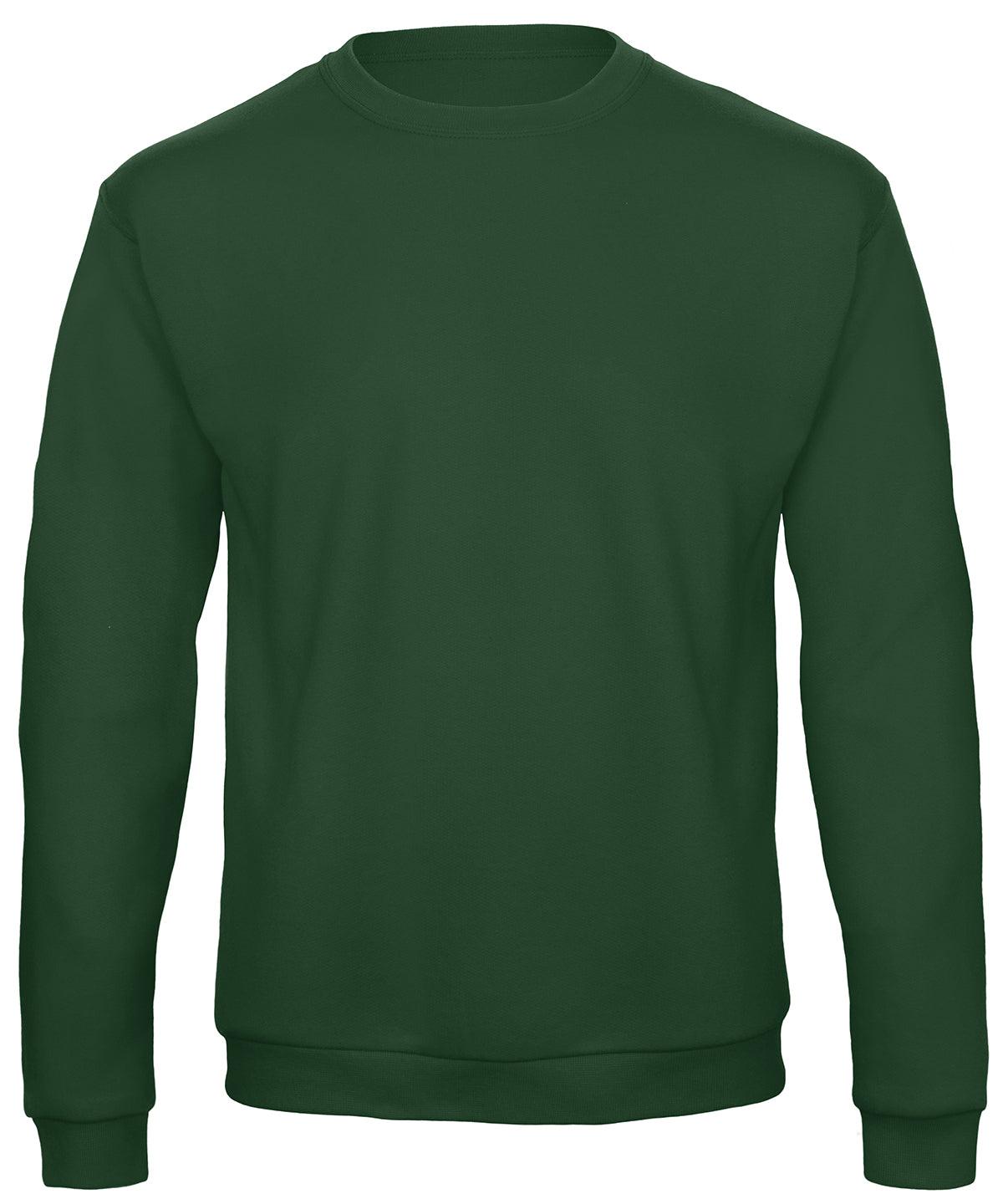 Bottle Green - B&C ID.202 50/50 sweatshirt Sweatshirts B&C Collection Plus Sizes, Rebrandable, Sweatshirts Schoolwear Centres