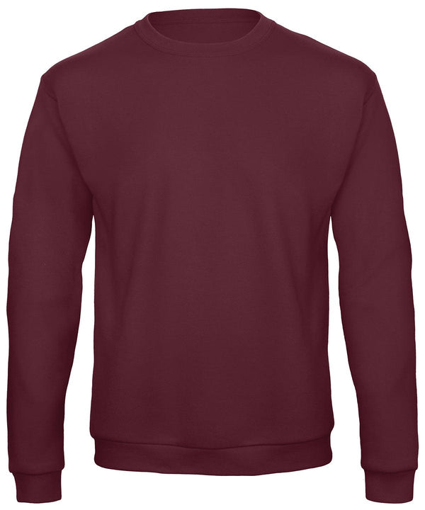 Burgundy - B&C ID.202 50/50 sweatshirt Sweatshirts B&C Collection Plus Sizes, Rebrandable, Sweatshirts Schoolwear Centres