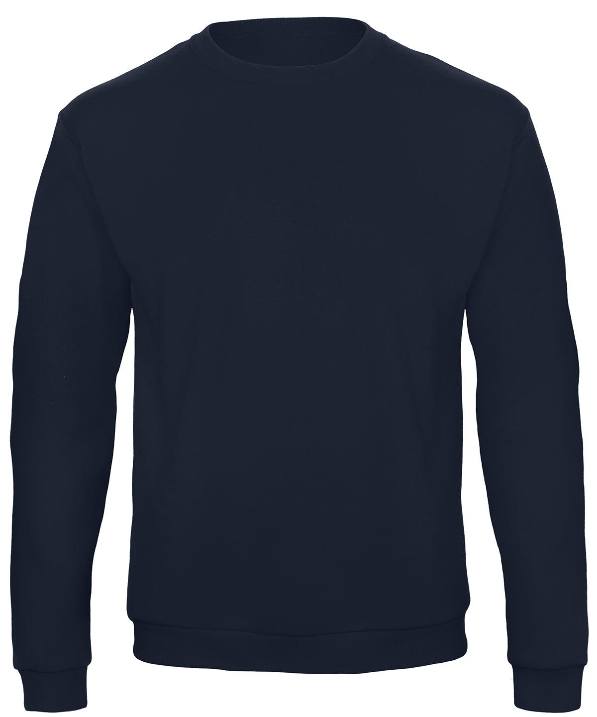 Navy - B&C ID.202 50/50 sweatshirt Sweatshirts B&C Collection Plus Sizes, Rebrandable, Sweatshirts Schoolwear Centres