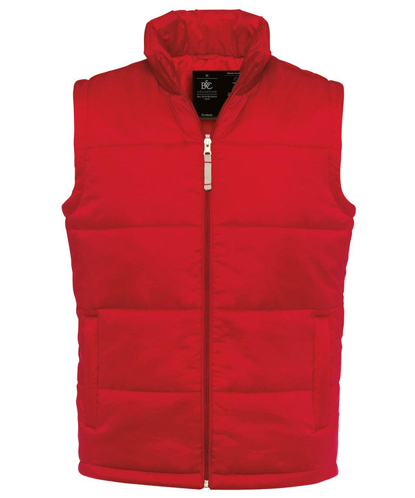 Red* - B&C Bodywarmer /men Body Warmers B&C Collection 2022 Spring Edit, Gilets and Bodywarmers, Jackets & Coats, Must Haves, Padded & Insulation, Plus Sizes Schoolwear Centres