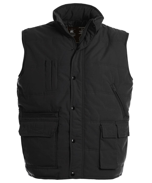 Black* - B&C Bodywarmer explorer Body Warmers B&C Collection Gilets and Bodywarmers, Jackets & Coats, Plus Sizes Schoolwear Centres