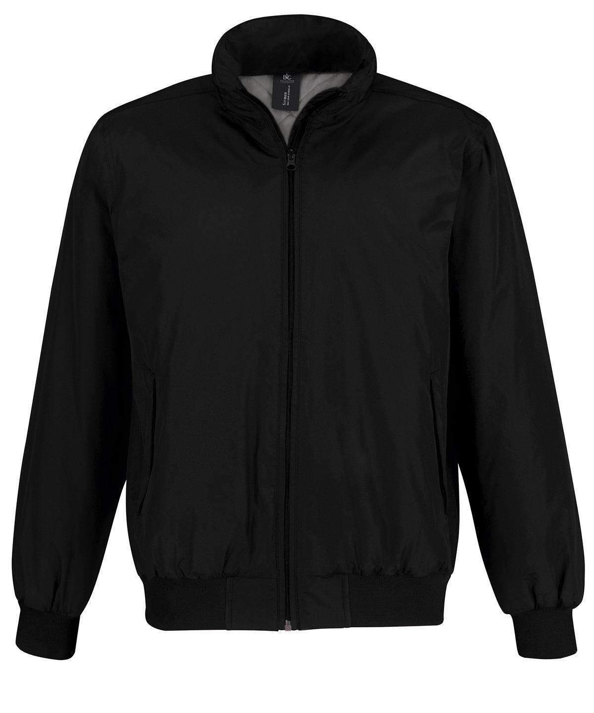 Black/Warm Grey Lining - B&C Crew bomber /men Jackets B&C Collection Jackets & Coats, Plus Sizes Schoolwear Centres