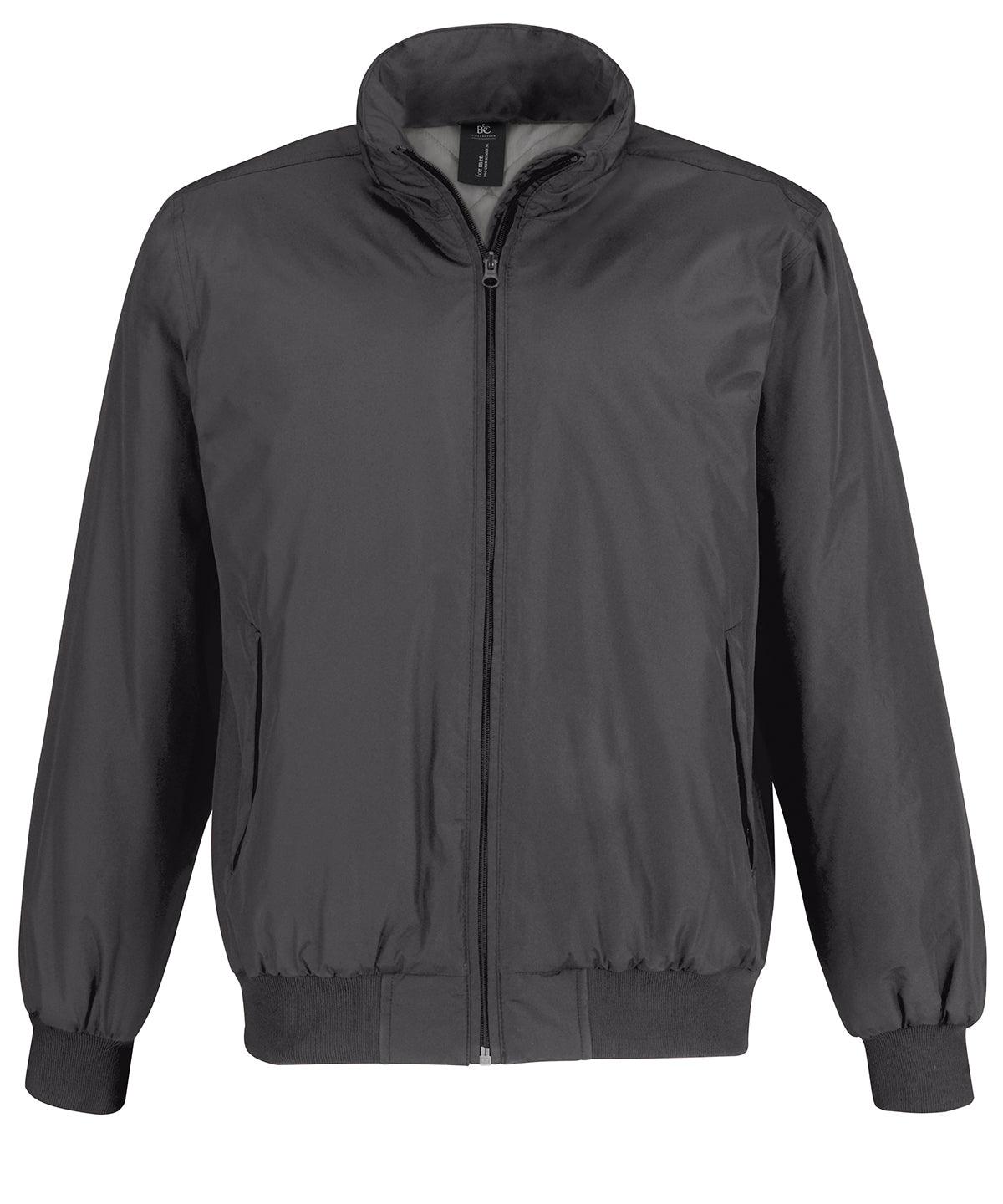 Dark Grey/Warm Grey Lining - B&C Crew bomber /men Jackets B&C Collection Jackets & Coats, Plus Sizes Schoolwear Centres