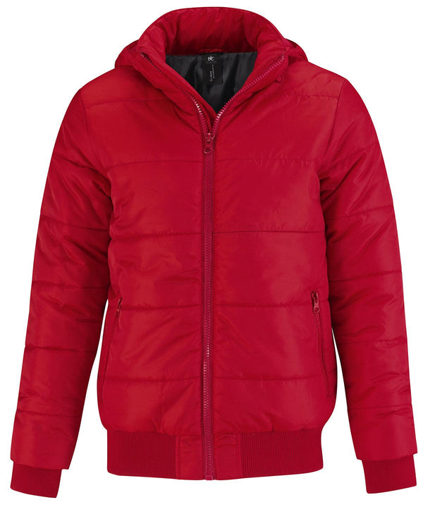 Red/Black Lining - B&C Superhood /men Jackets B&C Collection Hyperbrights and Neons, Jackets & Coats, Padded & Insulation, Plus Sizes Schoolwear Centres