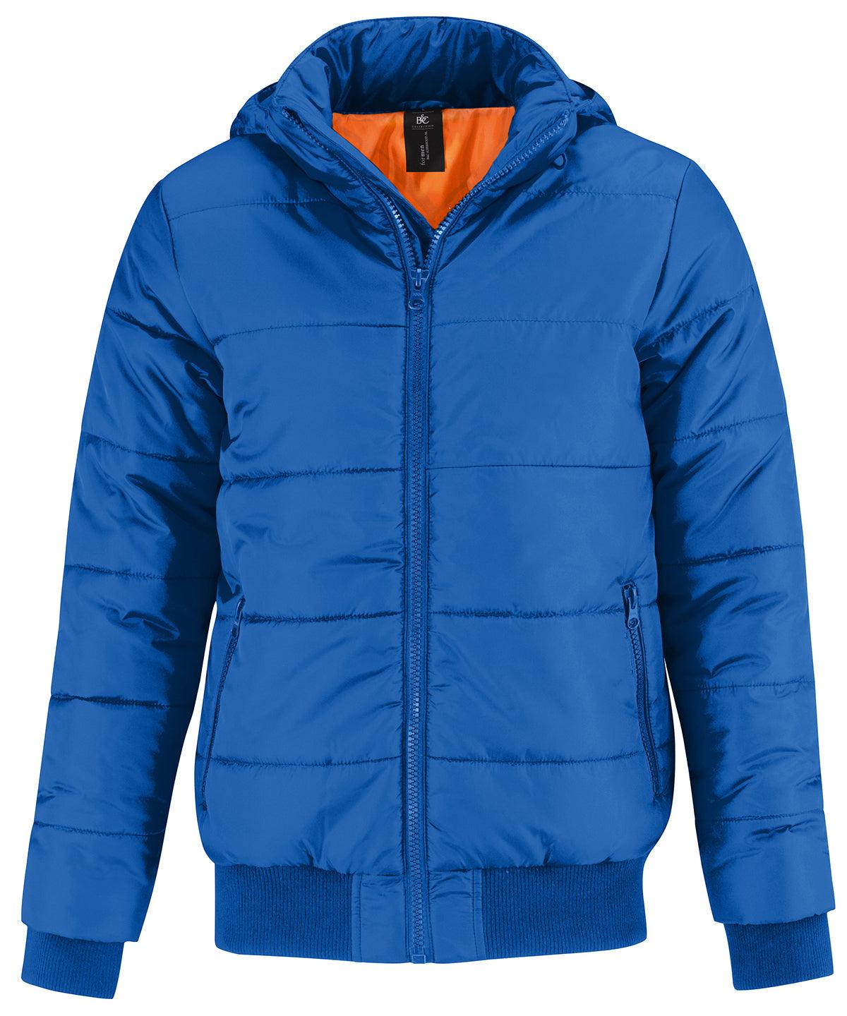 Royal Blue/Neon Orange Lining - B&C Superhood /men Jackets B&C Collection Hyperbrights and Neons, Jackets & Coats, Padded & Insulation, Plus Sizes Schoolwear Centres