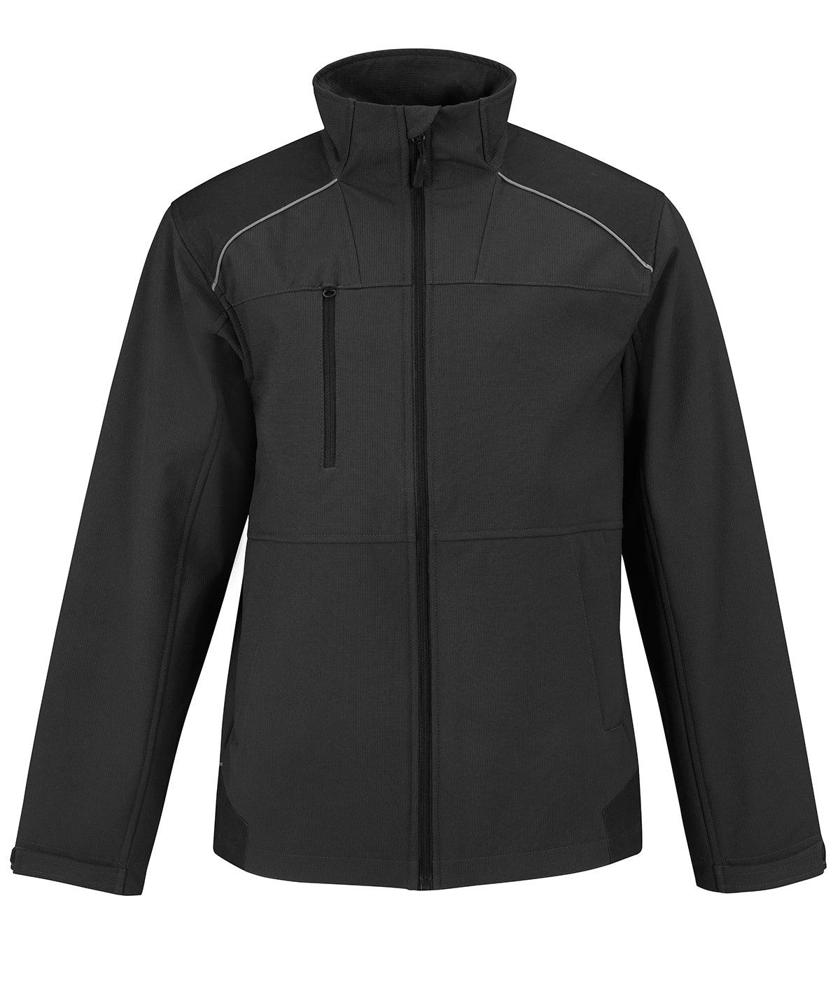 Black - B&C Shield softshell pro Jackets B&C Collection Jackets & Coats, Plus Sizes, Softshells, Workwear Schoolwear Centres