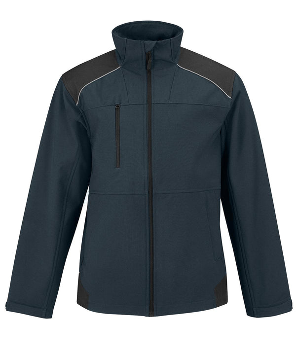 Navy - B&C Shield softshell pro Jackets B&C Collection Jackets & Coats, Plus Sizes, Softshells, Workwear Schoolwear Centres