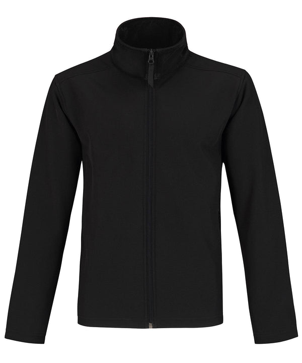 Black/Black Lining - B&C ID.701 Softshell jacket /men Jackets B&C Collection Hyperbrights and Neons, Jackets & Coats, Must Haves, Plus Sizes, Softshells, Workwear Schoolwear Centres