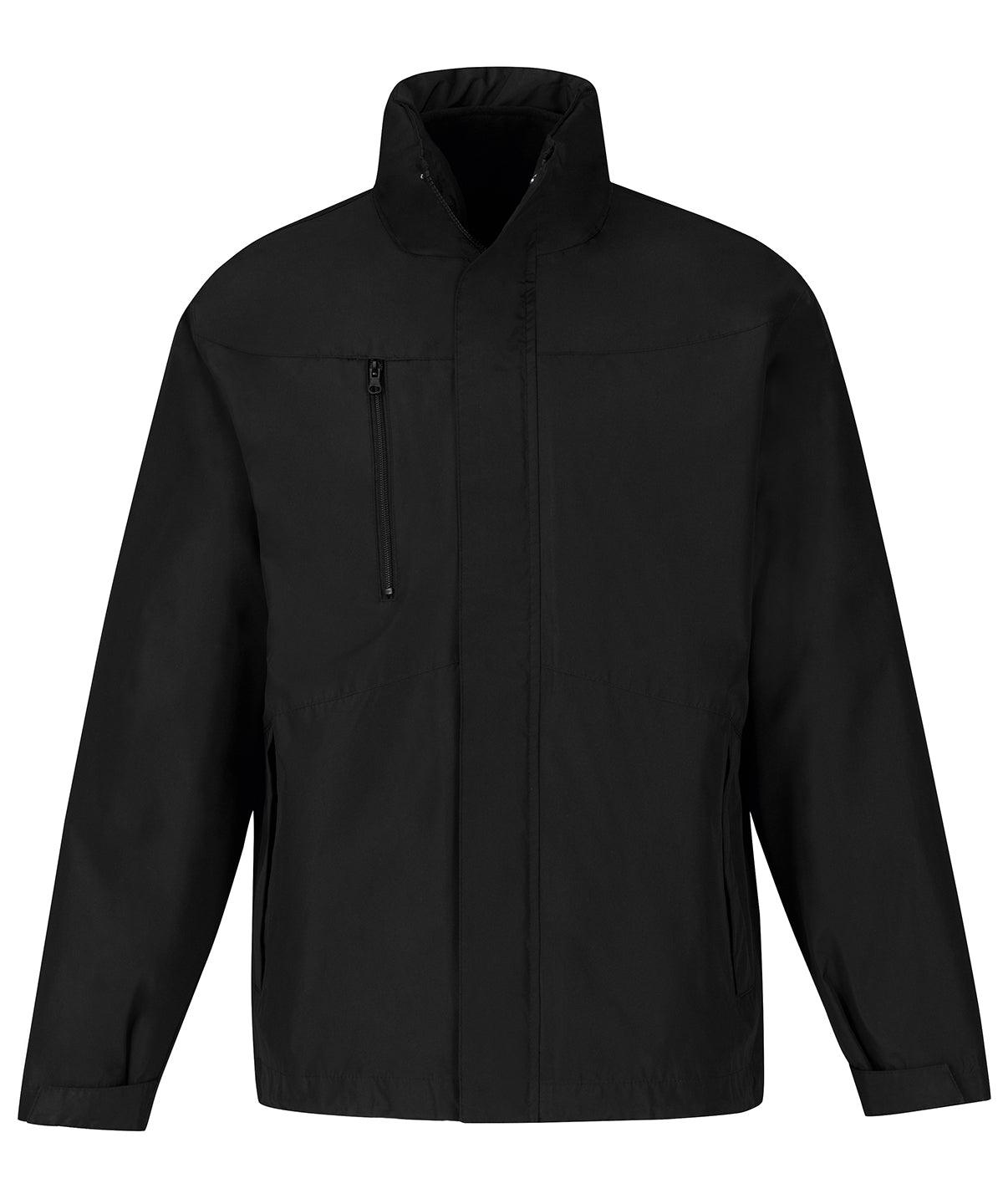 Black - B&C Corporate 3-in-1 jacket Jackets B&C Collection Jackets & Coats, Plus Sizes Schoolwear Centres