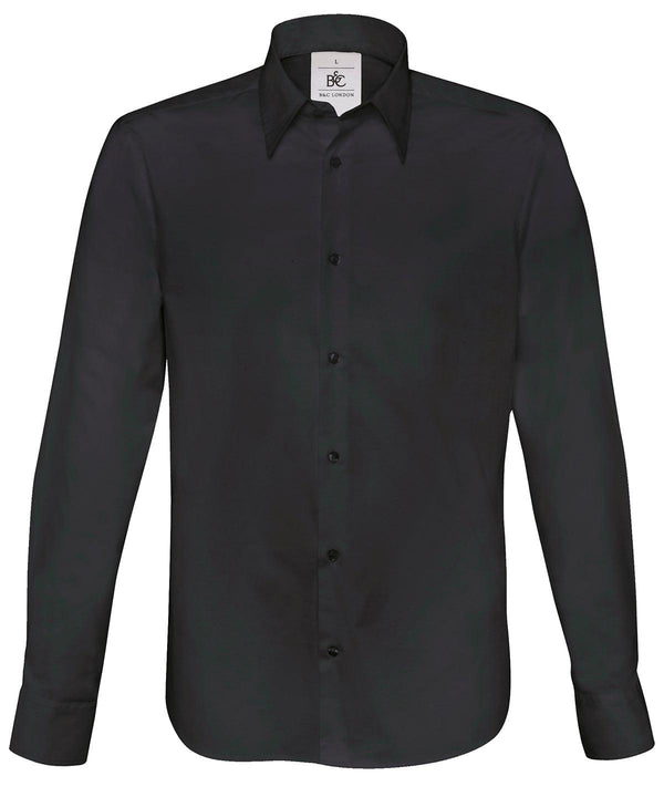 Black - B&C London Shirts B&C Collection Raladeal - Recently Added, Shirts & Blouses, Workwear Schoolwear Centres