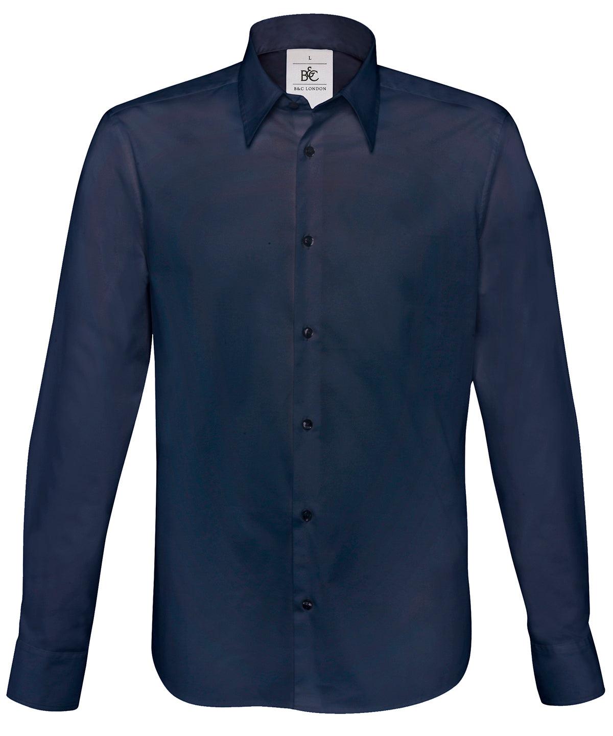 Navy - B&C London Shirts B&C Collection Raladeal - Recently Added, Shirts & Blouses, Workwear Schoolwear Centres