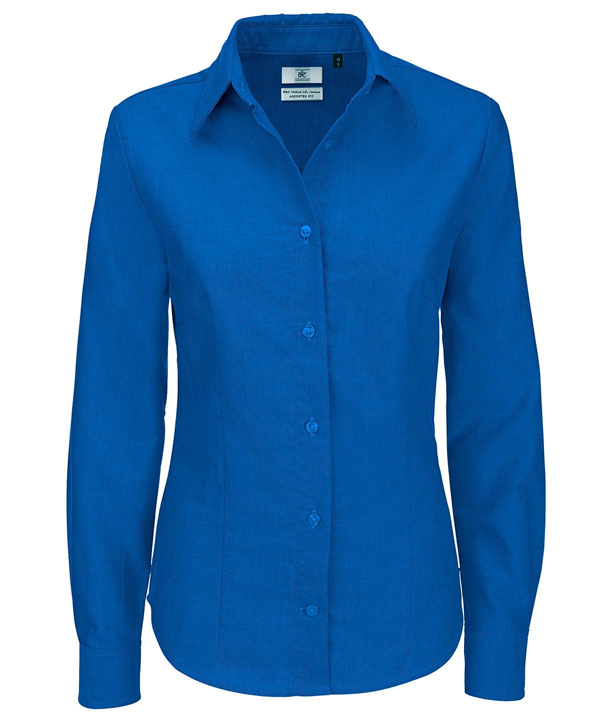 Blue Chip - B&C Oxford long sleeve /women Blouses B&C Collection Plus Sizes, Raladeal - Recently Added, Safe to wash at 60 degrees, Shirts & Blouses, Women's Fashion, Workwear Schoolwear Centres