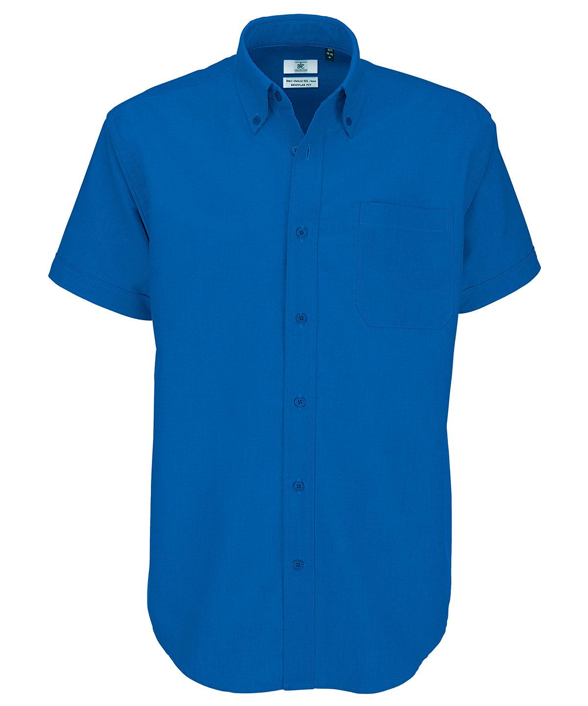 Blue Chip - B&C Oxford short sleeve /men Shirts B&C Collection Must Haves, Plus Sizes, Raladeal - Recently Added, Safe to wash at 60 degrees, Shirts & Blouses, Workwear Schoolwear Centres