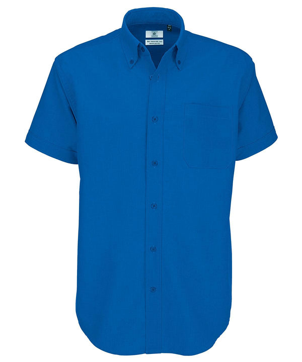 Blue Chip - B&C Oxford short sleeve /men Shirts B&C Collection Must Haves, Plus Sizes, Raladeal - Recently Added, Safe to wash at 60 degrees, Shirts & Blouses, Workwear Schoolwear Centres