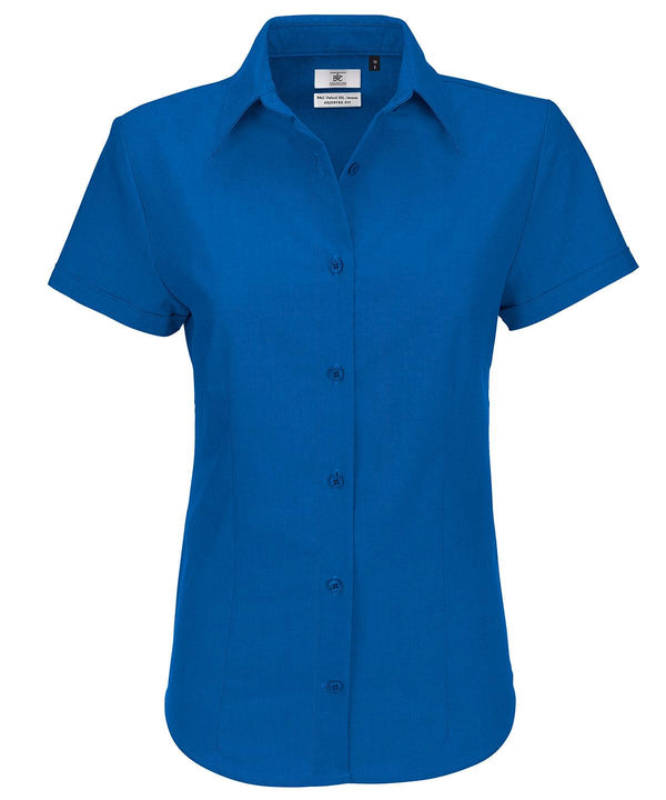 Blue Chip - B&C Oxford short sleeve /women Blouses B&C Collection Plus Sizes, Raladeal - Recently Added, Safe to wash at 60 degrees, Shirts & Blouses, Women's Fashion, Workwear Schoolwear Centres