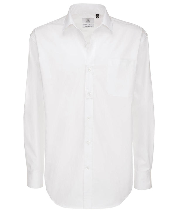 White - B&C Sharp long sleeve /men Shirts B&C Collection Plus Sizes, Raladeal - Recently Added, Shirts & Blouses Schoolwear Centres