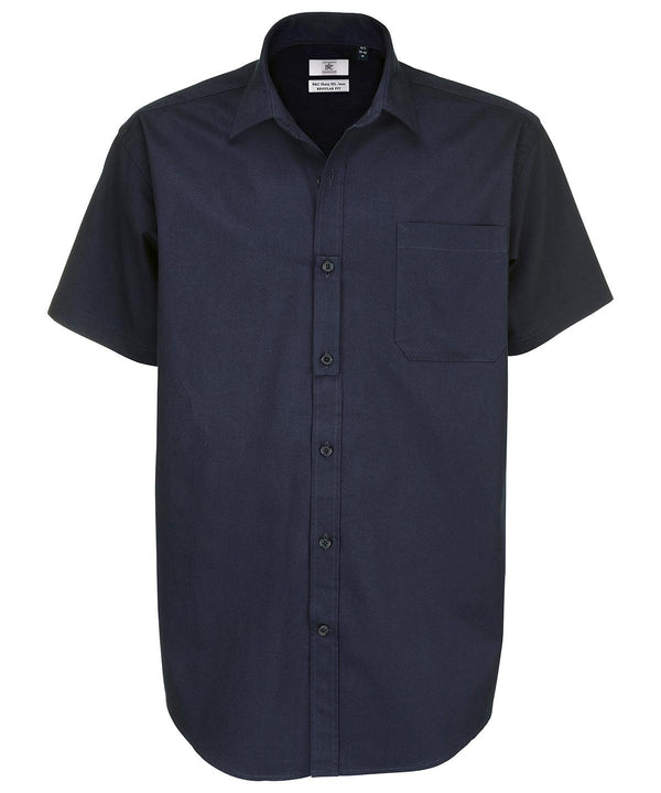 Navy - B&C Sharp short sleeve /men Shirts B&C Collection Plus Sizes, Raladeal - Recently Added, Shirts & Blouses Schoolwear Centres