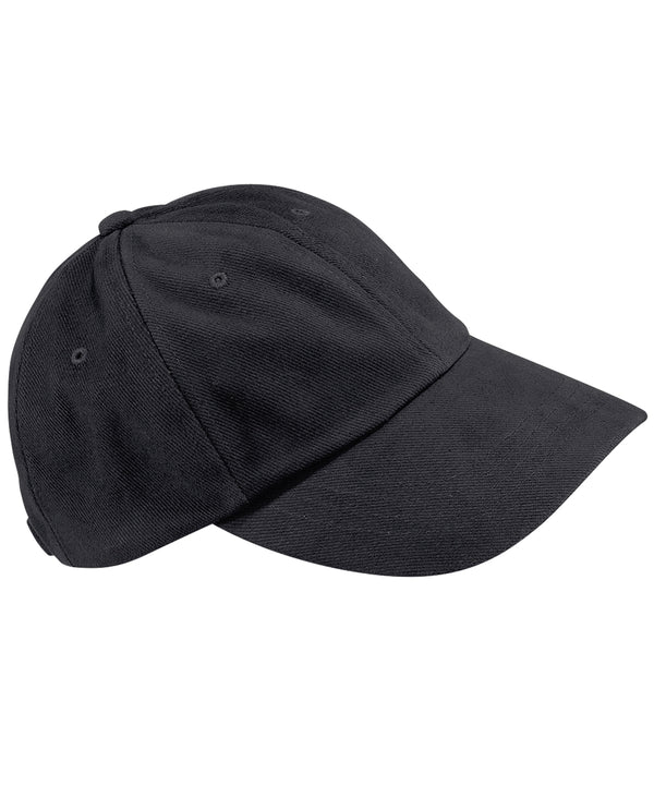 Low-profile heavy brushed cotton cap