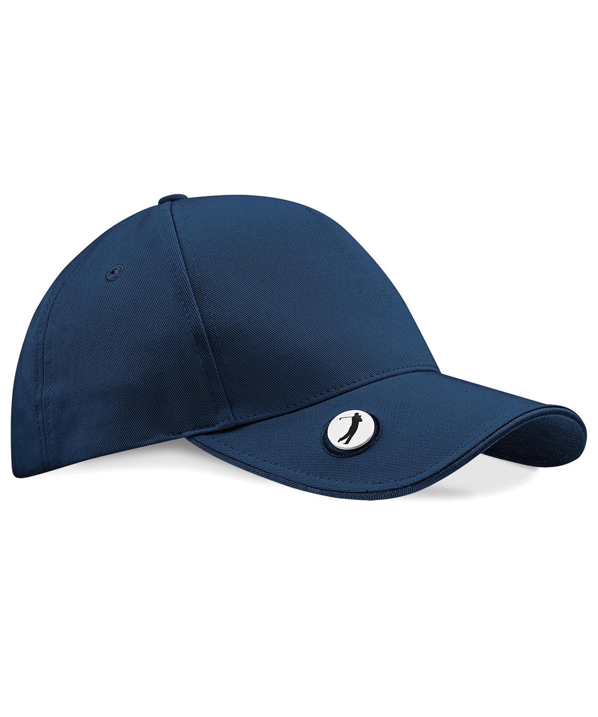 French Navy - Pro-style ball marker golf cap Caps Beechfield Headwear, UPF Protection Schoolwear Centres