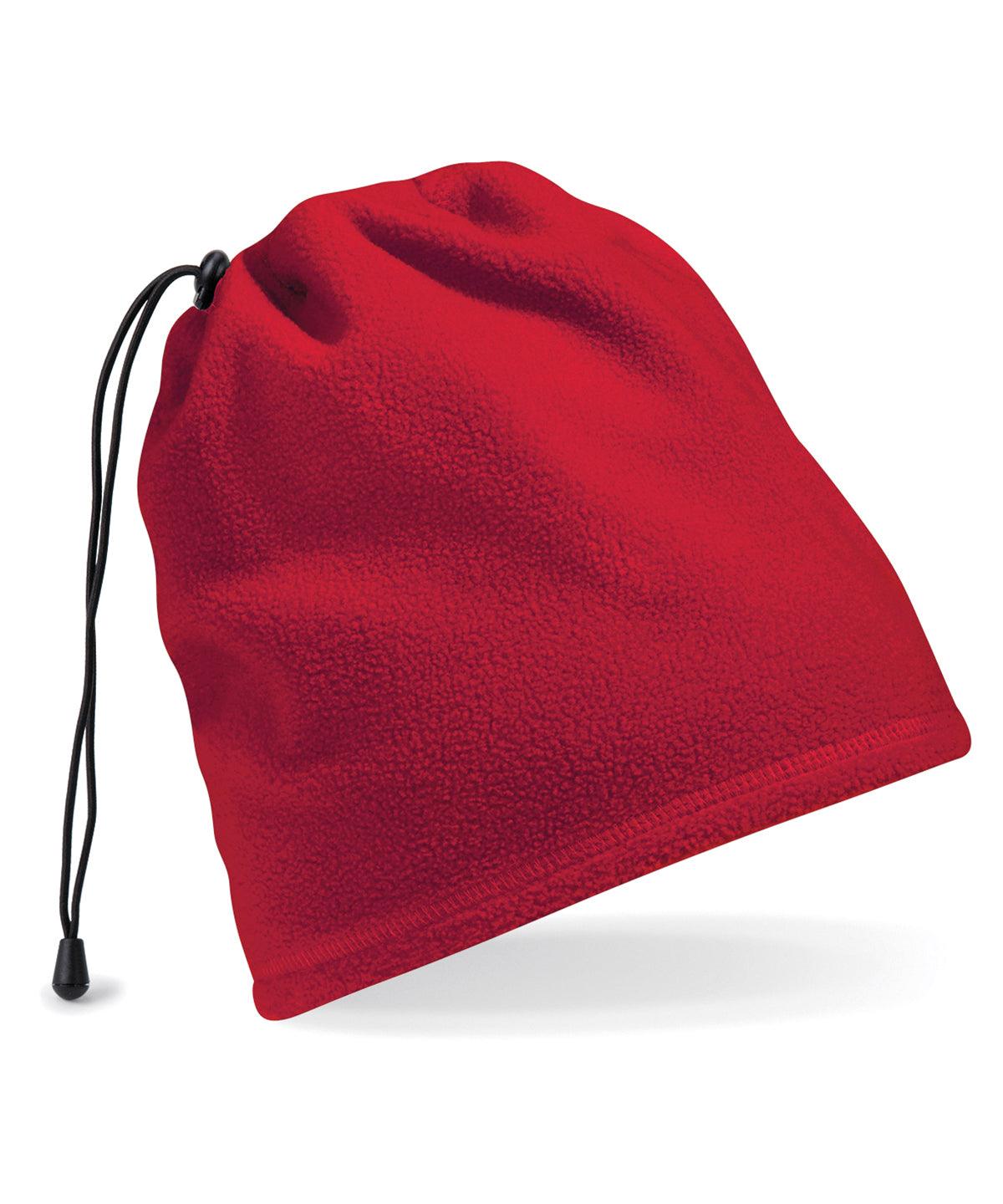 Classic Red - Suprafleece® snood/hat combo Snoods Beechfield Headwear, Must Haves, Winter Essentials Schoolwear Centres