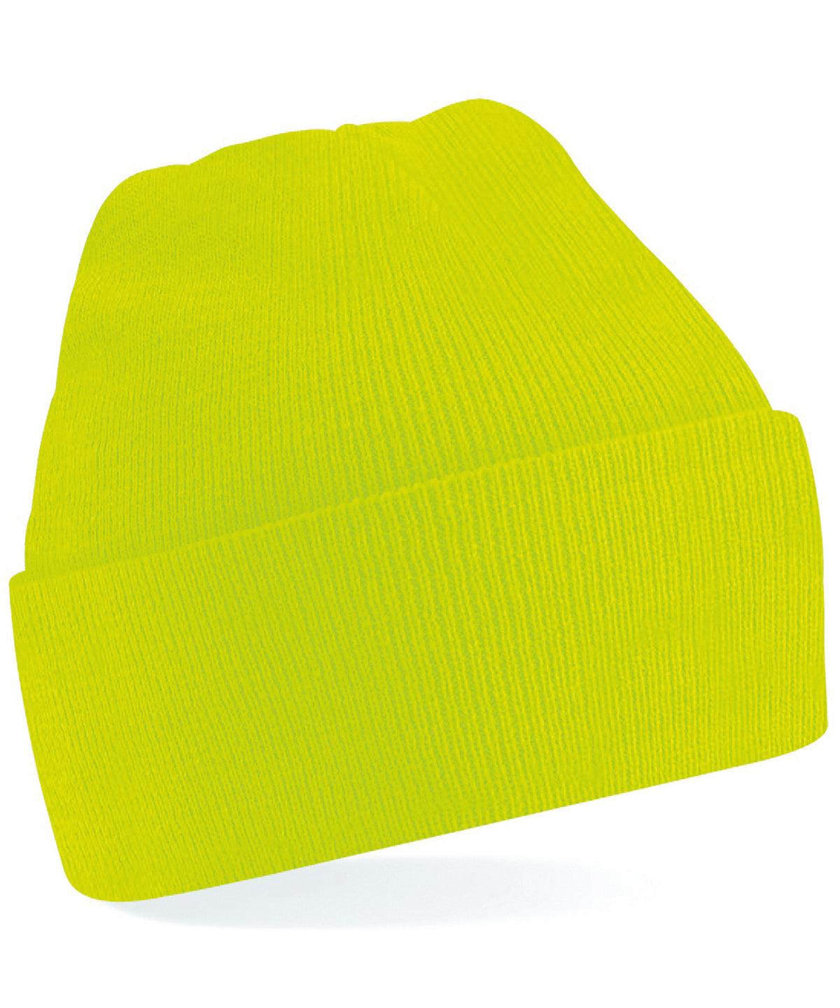 Fluorescent Yellow - Junior original cuffed beanie Hats Beechfield Headwear, Junior Schoolwear Centres