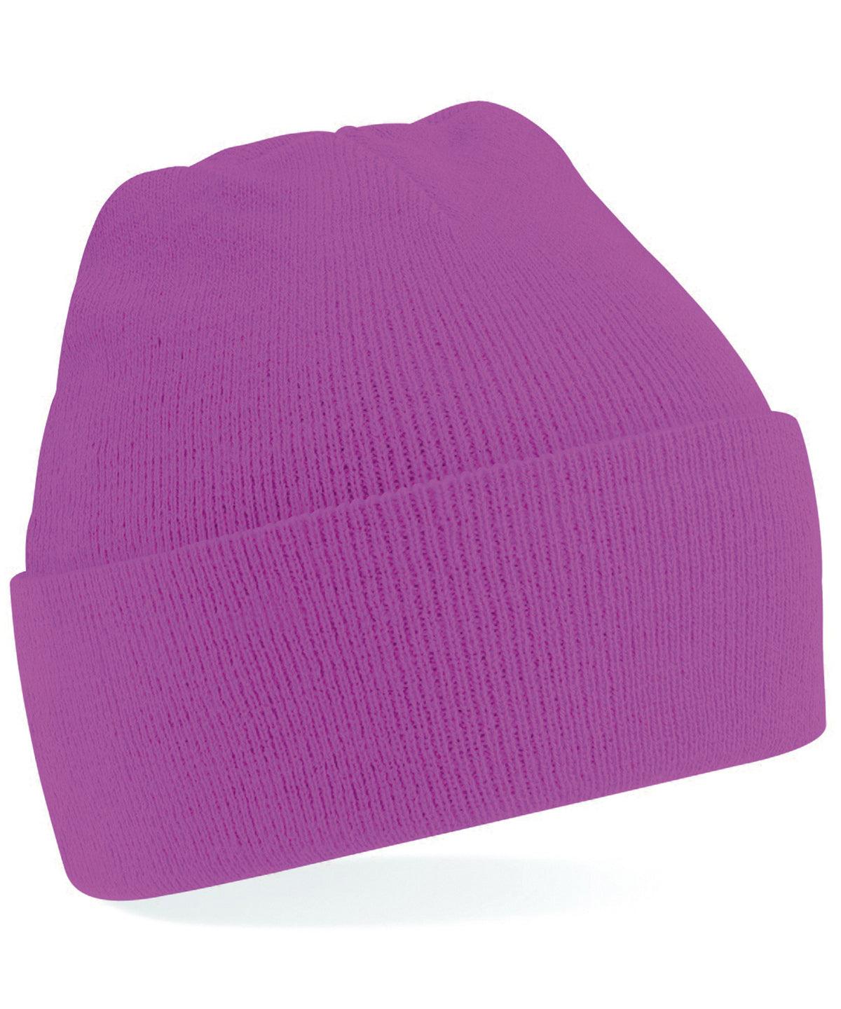 Fuchsia - Junior original cuffed beanie Hats Beechfield Headwear, Junior Schoolwear Centres