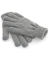 Heather Grey - Touchscreen smart gloves Gloves Beechfield Gifting & Accessories, Winter Essentials Schoolwear Centres