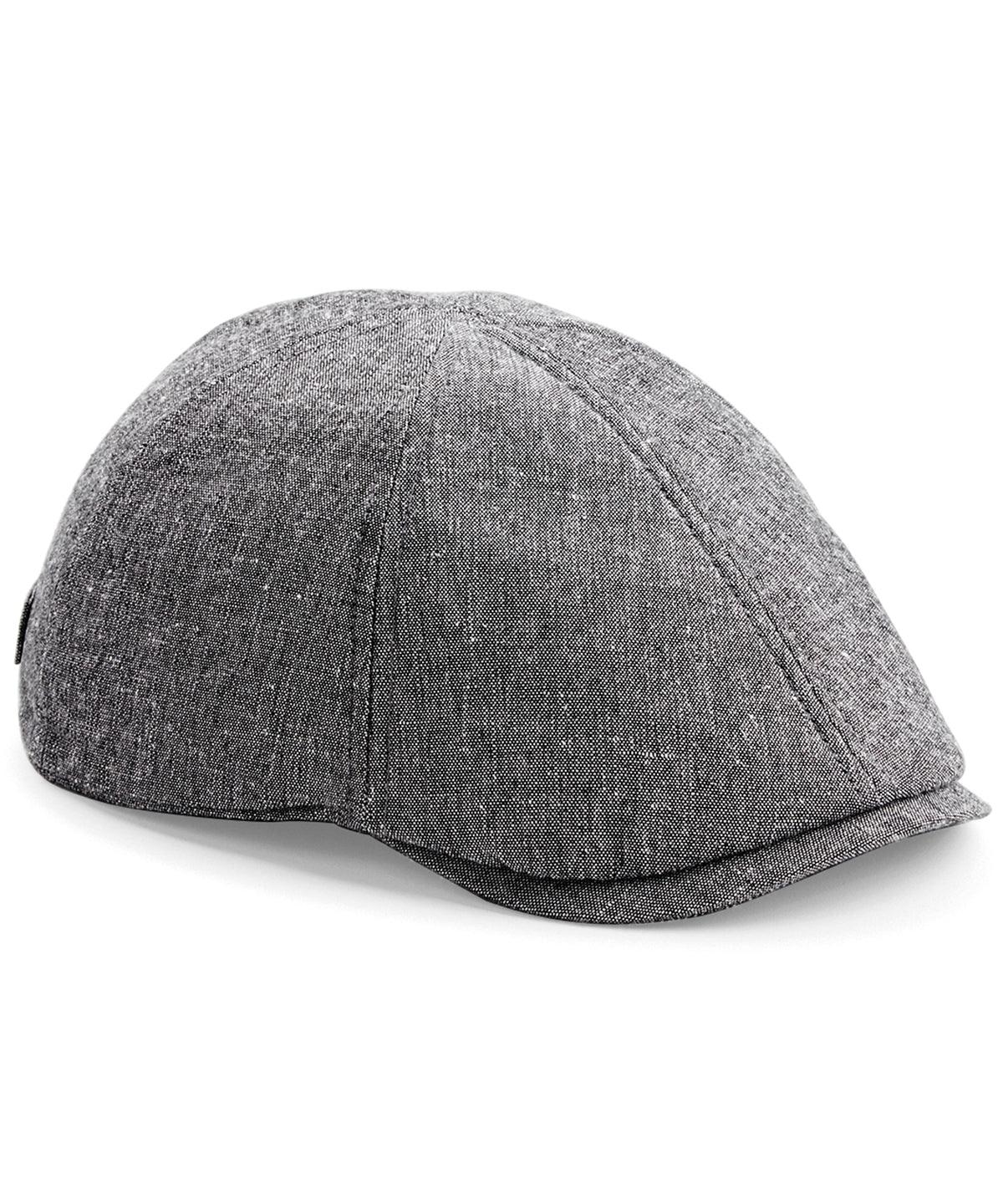 Grey Linen - Summer Gatsby Caps Beechfield Headwear, Rebrandable Schoolwear Centres