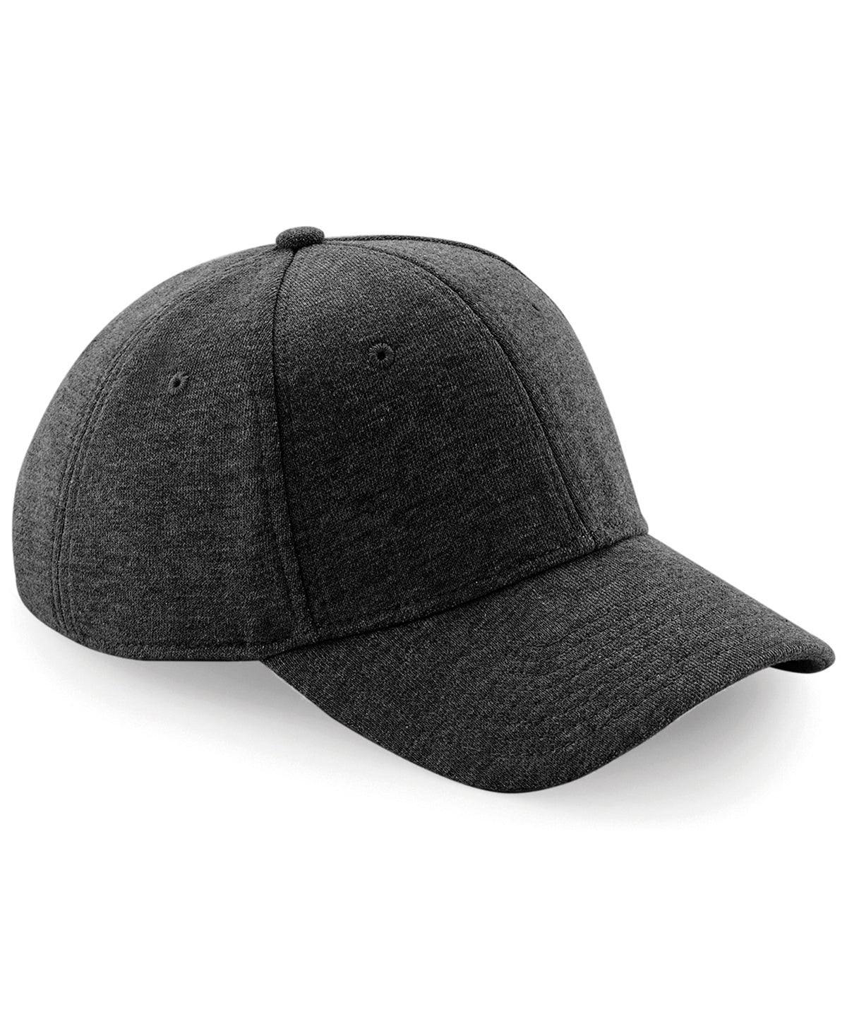 Heather Graphite - Jersey athleisure baseball cap Caps Beechfield Activewear & Performance, Headwear, Rebrandable, Sports & Leisure Schoolwear Centres