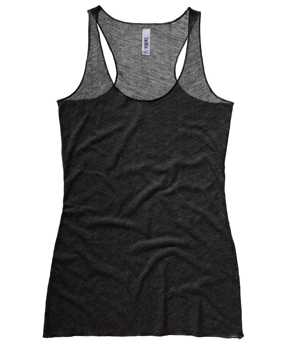 Charcoal Triblend - Triblend racerback tank top Vests Bella Canvas Rebrandable, T-Shirts & Vests, Women's Fashion Schoolwear Centres