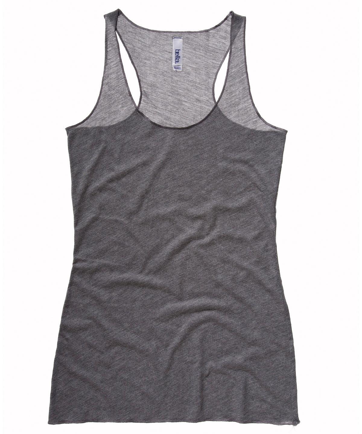 Grey Triblend - Triblend racerback tank top Vests Bella Canvas Rebrandable, T-Shirts & Vests, Women's Fashion Schoolwear Centres