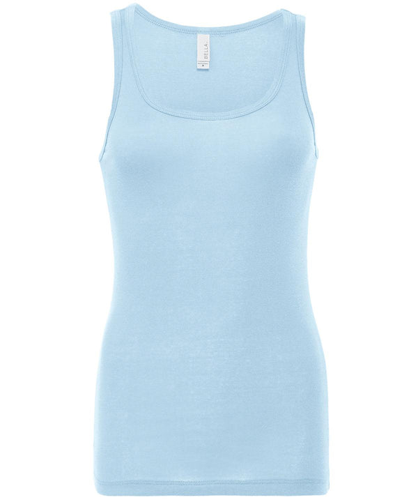 PaleBlue - Sheer rib tank top Vests Bella Canvas Rebrandable, T-Shirts & Vests, Women's Fashion Schoolwear Centres