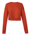 Women's cropped crew fleece