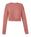 Women's cropped crew fleece