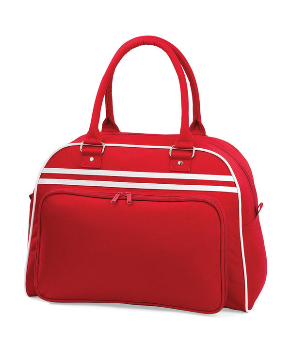 Classic Red/White - Retro bowling bag Bags Bagbase Bags & Luggage, Rebrandable Schoolwear Centres