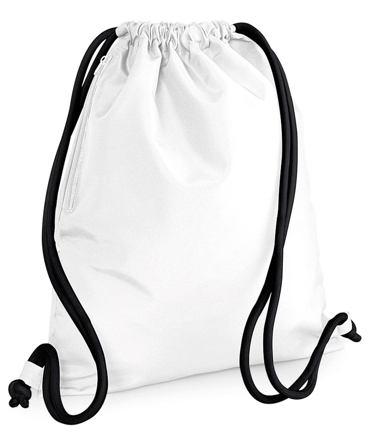 White/Black - Icon gymsac Bags Bagbase Bags & Luggage, Rebrandable Schoolwear Centres