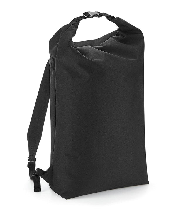 Black - Icon roll-top backpack Bags Bagbase Bags & Luggage, Rebrandable Schoolwear Centres