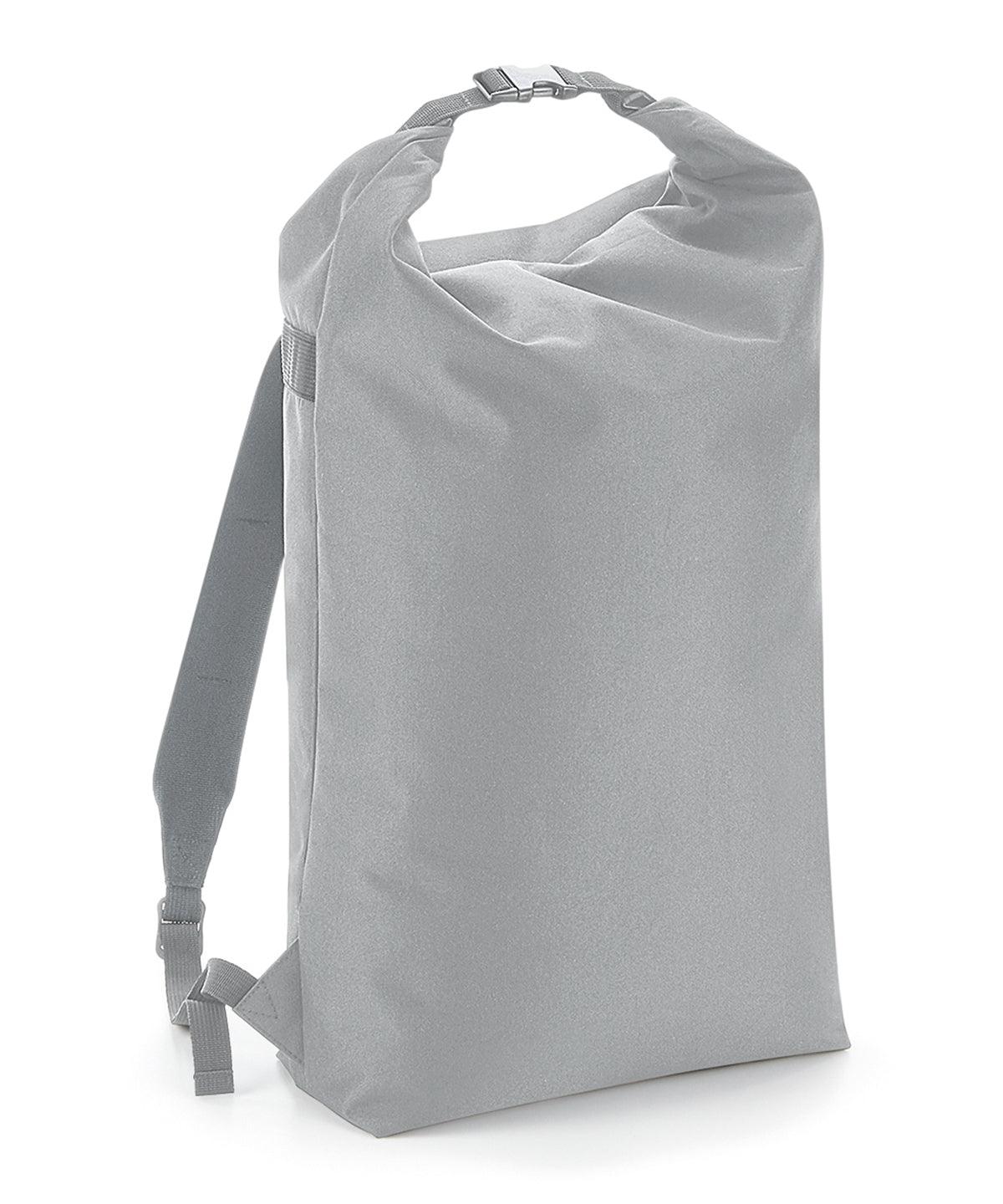 Light Grey - Icon roll-top backpack Bags Bagbase Bags & Luggage, Rebrandable Schoolwear Centres