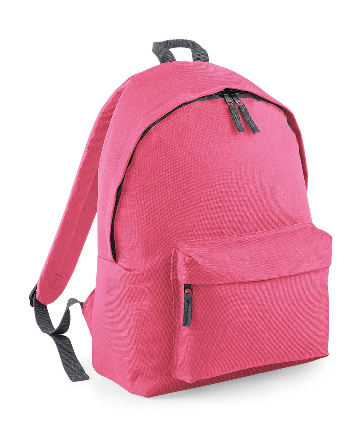 True Pink/Graphite - Original fashion backpack Bags Bagbase Bags & Luggage, Junior, Must Haves Schoolwear Centres