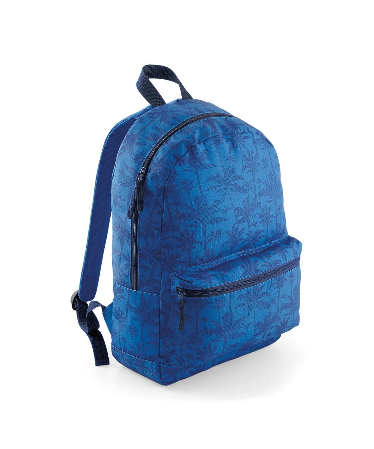 Indigo Palm - Graphic backpack Bags Bagbase Bags & Luggage Schoolwear Centres