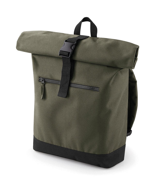 Military Green - Roll-top backpack Bags Bagbase Bags & Luggage, Rebrandable Schoolwear Centres